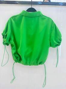 Short Sleeve Shirt J06 - 綠色 - 查看 4