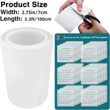 1 Roll Air Mattress Patch Repair Kit Heavy Duty,2.75in X 3.3 Ft Roll Waterproof TPU Pool Patches Repair Kit For Air Mattress,Pool Floats,Bounce House,Tent,Canvas,Canopy,Tubes Air Bed And Inflatable Toys - Clear - View 2