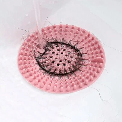 New Arrival Shower Drain Hair Collector And Kitchen Sink Strainer - Reusable Silicone Mesh Strainer With Suction Cup/Non-Design, Anti-Clog Drain Protector For Bathtub, Shower, Sink (Perfect Gift For Homeowners) There Are Two Options: One Without Suction Cup And The Other With Suction Cup