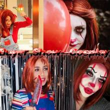 BESTUNG Short Red Wigs Copper Red Wig For White Women Medium Lenth Red Bob Wigs Side Part Synthetic Hair Costume Wigs For Cosplay Daily Party Halloween - Đỏ - Xem 6