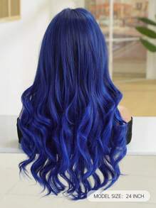 HAIRCUBE 万圣节女士 Atmos 卷发合成假发 - 藍色 - 查看 6