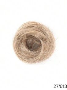 Straight Hair Loop Bun Comfortable Heat-Resistant Fiber Hair Bun Wig Easy To Wear Suitable For Women Hair Accessories Daily Use - Multicolor - View 13