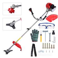 Grass String Trimmer 52cc Edger Lawn Tool, 2 In 1 Gas Powered Straight Shaft Grass Trimmer 2-Stroke Brush Cutter Shaft Weeds Eater - 款式1 - 查看 2