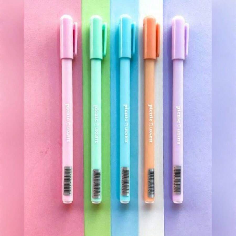 Pastel Picnic Ballpoint Pen 0.7mm Colored With 5 Pieces - Nhiều màu - Xem 1