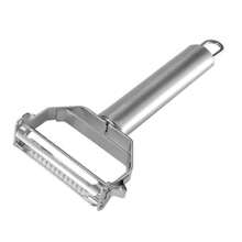 Double Blade Stainless Steel Julienne Peeler Vegetable And Fruit Peeler Kitchen Accessories 2 In 1 Vegetable And Fruit Peeler Double Blade_Stainless Steel Double Sided Shredder - 銀色 - 查看 1