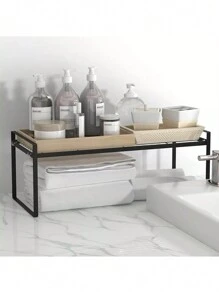 Organizador De Estante De Cocina Para Gabinete, Encimera - Negro - Ver 7