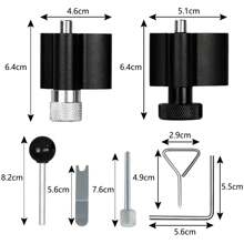 Froadp 7 sztuk zestaw narzędzi do paska rozrządu dla SDI TDI 1.2, 1.4, 1.6, 1.9, 2.0 silnik wysokoprężny narzędzie do mocowania wałka rozrządu do motocykla samochodowego - Srebro - Zobacz 5