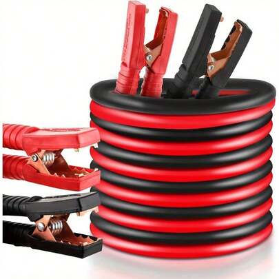 6M Booster Cables 3000Amp Heavy Duty Cars Jump Leads Professional Battery Start Cables Colour Coded Clamp Anti Leads Jump Start Leads For Cars