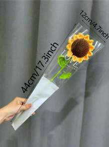 1 件，钩针叶向日葵装饰，手工钩针编织花叶，非常适合情人节冬季圣诞节家居装饰，人造仿真植物花枝，创意设计生日婚礼派对办公室装饰家居客厅餐厅卧室情人节新年装饰室内，假植物，房间，书桌，圣诞节装饰用品节日礼物 - 編織葉子 - 查看 13