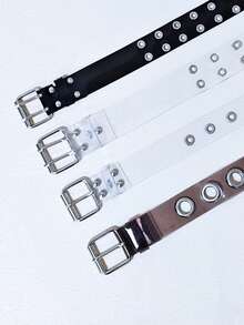 1pc Casual Skinny Transparent Waist Belt For Women, Suitable For Daily Commute - Grace - View 8