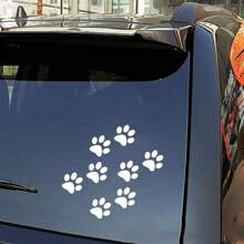 Pegatina con huella de pata, calcomanías para carrocería de auto, pegatinas de rayado personalizadas, pegatinas de huellas para auto - Unitalla - Ver 8