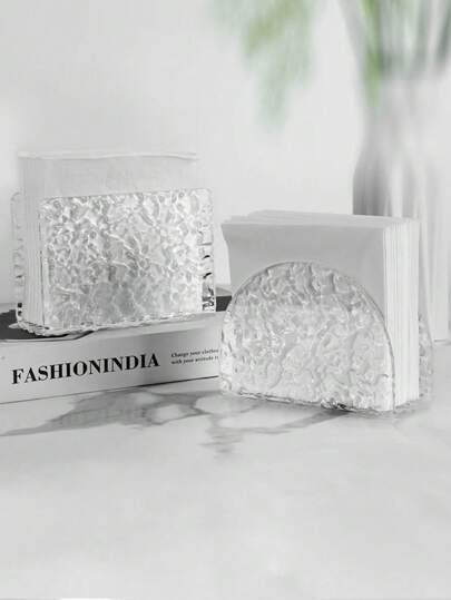 1pc Transparent Acrylic Tissue Box Holder, Creative Paper Towel Dispenser For Bar, Cafe Table, Restaurant, Home Stuff, Table, Home Decorations, Home Organization And Storage, Room Decor Bedroom, Kitchen Accessories, Kitchen Tools, Organizer Kitchen, Travel, Holiday, Tissue Box Holder, Napkin Holder, Festival Family Gathering, Kitchen Dining Table Decor For Home Kitchen Bedroom Living Room Dining Room, Home Decoration Accessories, Decorative Box, Women Wedding Gift, Summer Travel Holiday Festival Must-Have