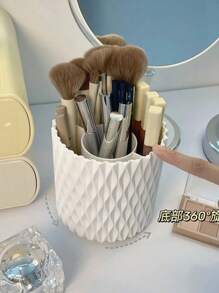 Kit 2 360° Rotating Brush Holders For Makeup Brushes - trắng - Xem 4