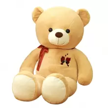 60/80厘米超大号毛绒泰迪熊玩偶，可爱泰迪熊抱枕，适合作为礼物送给孩子、朋友、爱人，情人节和生日礼物 - 彩色 - 查看 14