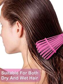 Detangling Brush Suitable For Black Natural Curly Hair, Suitable For 3/4abc Curl Patterns Of Afro-Textured Hair, Quickly And Easily Detangles Dry And Wet Hair, Painless - Multicolor - View 2