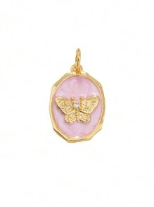 1 件可爱心形花朵邪恶蓝眼项链女式金色波西米亚风太阳星 DIY 吊坠链高品质珠宝 - 彩色 - 查看 12