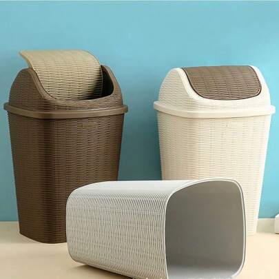 CASAMAX WL Bote de basura de plástico de 23.5*21*35 cm / COLOR ALEATORIO ENVIADO, para cocina, baño, hogar, proveedores de artículos para el hogar