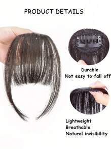 Nữ Dễ Thương Nổ Kẹp Tóc Tự Nhiên Và Vô Hình Bằng Không Khí Tổng Hợp Bộ Tóc Giả - Black-brown - Xem 5