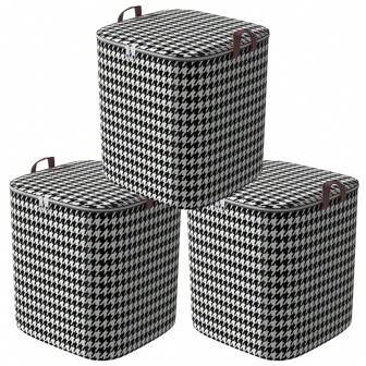 3 /6 Piezas Caja de almacenaje plegable con tapa de gran capacidad Bolsa de Almacenamiento de Ropa de Gran Capacidad Plegable Cajas Almacenaje Ropa con Cremallera Robusta Organizador de Transpirable para Ropa de Cama Edredones Mantas organizador de ropa, mantas, vestidos, pantalones, zapatos, vaqueros, botas, dormitorio organizador de ropa y ropa de cama (3 Piezas/6 Piezas)