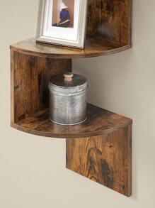 VASAGLE Corner Shelf, 5-Tier Floating Wall Shelf With Zigzag Design, Bookcase, Rustic Brown ULBC72BX - Rust Brown - View 6