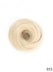 Straight Hair Loop Bun Comfortable Heat-Resistant Fiber Hair Bun Wig Easy To Wear Suitable For Women Hair Accessories Daily Use - Multicolor - View 8