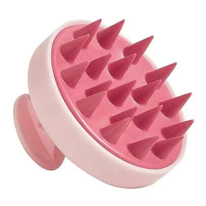 1/2 chiếc lược massage silicon mềm - Bàn chải tóc silicon - Bàn chải gội đầu, thân thiện với da, thoải mái, loại bỏ gàu, trang trí nhà tắm, trang trí mùa thu, phụ kiện tóc cho mùa tựu trường.