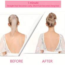 Synthetic High Temperature Resistant Wig Hair Bands Elastic Hair Bands Messy Synthetic Hair Bands Hair Bun Wigs Women's Hair Pieces Wigs