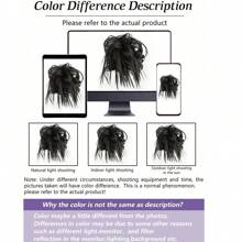 Synthetic High Temperature Resistant Wig Hair Bands Elastic Hair Bands Messy Synthetic Hair Bands Hair Bun Wigs Women's Hair Pieces Wigs