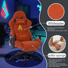 [SYMINO]Vintage PU Leather Ergonomic Gaming Chair