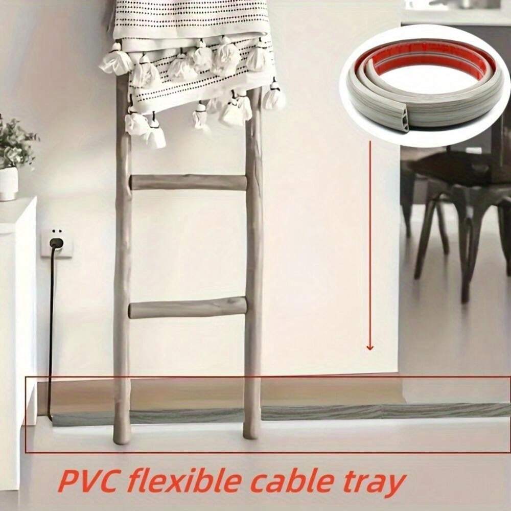 Protector De Cables Para El Hogar: Cubierta Duradera De PVC | Organiza Y Evita Accidentes Con Niños Y Mascotas | Color Neutro