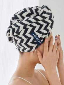 1/2/3pcs Polyester Absorbent Hair Drying Towel Caps, Multi-Pattern, Women Hair Turban Shower Wraps Back To SchoolHair Bonnet Shower Towels For Beaty Salon, Hotel Sports,Home Essentials, Towel, Skin Care