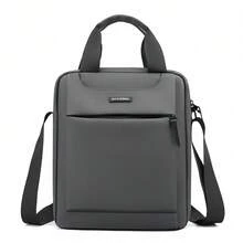 Men's Waterproof Portable Multifunctional Shoulder Crossbody Bag - 灰色 - 查看 1
