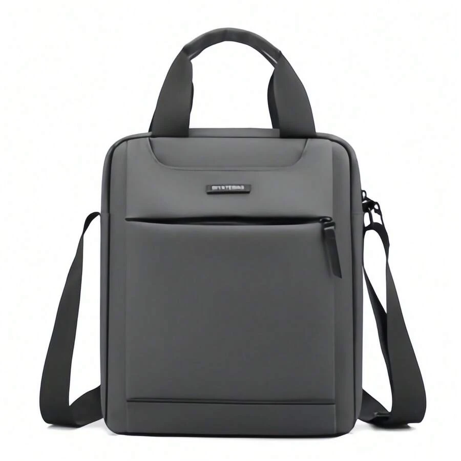 Men's Waterproof Portable Multifunctional Shoulder Crossbody Bag - 灰色 - 查看 1