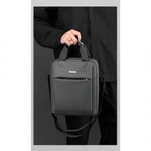 Men's Waterproof Portable Multifunctional Shoulder Crossbody Bag - 灰色 - 查看 4