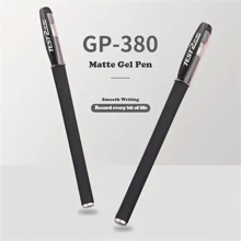 10 pièces/20 pièces Ensemble de stylos à encre gel noir mat, pointe extra fine de 0,5 mm pour une écriture en douceur, résistant aux bavures, avec clip de poche pour le bureau et les fournitures scolaires