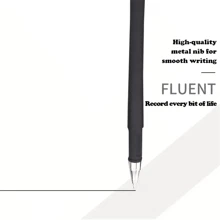 10 pièces/20 pièces Ensemble de stylos à encre gel noir mat, pointe extra fine de 0,5 mm pour une écriture en douceur, résistant aux bavures, avec clip de poche pour le bureau et les fournitures scolaires