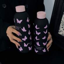 1 件粉色蝴蝶系列保温水瓶，双层不锈钢杯，真空保温瓶，旅行和户外运动杯，咖啡杯，平底杯，汽车杯，四季饮具，生日和节日礼物，500ml/17oz 返校 - 彩色 - 查看 10