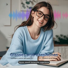 Gafas inteligentes Bluetooth con lentes polarizados, gafas de sol de absorción magnética, adecuadas para conducir, pescar, deportes al aire libre, anti-UV y con manos libres, carga magnética - Unitalla - Ver 6