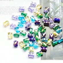 20 hạt thủy tinh pha lê hình nơ 8*10mm, thích hợp làm đồ trang sức và đồ thủ công DIY để tăng thêm nét quyến rũ độc đáo - Nhiều màu - Xem 7