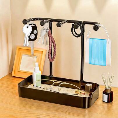 入口钥匙扣收纳架、家居装饰、梳妆台托盘、珠宝和香水展示架