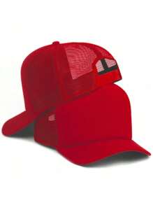 Men's Casual Baseball Cap For Summer Sun Protection - Red - View 1