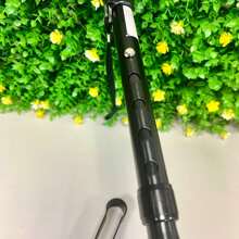 FOLDING ALIMONY STICK WITH ADJUSTMENT - Black - View 4