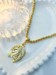 Women's Country Horse Necklace 18k Gold Plated With Italian Varnish - Vàng - Xem 3