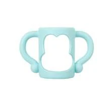 Uniwersalny uchwyt do butelki dla niemowląt, wąska butelka o małej średnicy, łatwa do trzymania przez dziecko, akcesorium do codziennego użytku, miękka, elastyczna silikonowa osłona, pasuje do większości butelek z szyjką