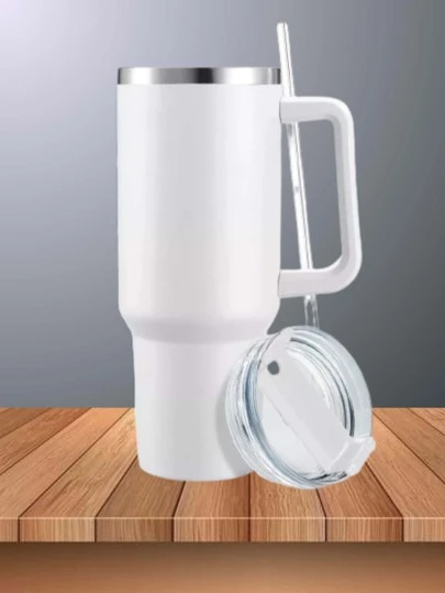 Vaso De 40oz Acero para café, taza grande, taza de viaje con tapa, aislamiento al aspiradora, bebidas calientes y frías