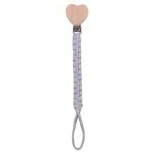 1 Piece Baby Pacifier Chain,Macrame Hand Braided  Cloth Pacifier Holder Fits All Pacifiers,Leash Smoother Handmade Heart Shape Wooden Dummy Pacifier Clips For Boys And Girls,For Nursing Teether Shower Gifts - Multicolor - View 13