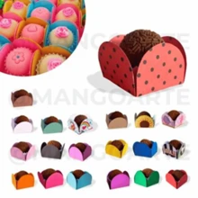 Kit Of 4 Petals For Sweet Treats Brigadeiros Parties Birthdays Weddings - Đá - Xem 2