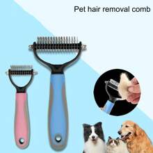 1 chiếc lược chải lông và dụng cụ loại bỏ lông rụng hiệu quả cho chó và mèo, giảm rụng lông và thúc đẩy bộ lông khỏe mạnh, lược chải lông chuyên nghiệp cho thú cưng - Nhiều màu - Xem 2