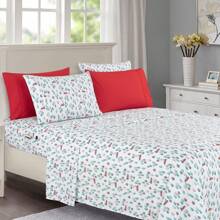 Elegant Comfort 6-Piece Christmas & Holiday Sheet Set - Soft As A Hotel Premium Quality