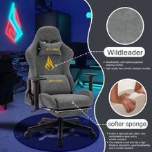 [SYMINO]Vintage PU Leather Ergonomic Gaming Chair
